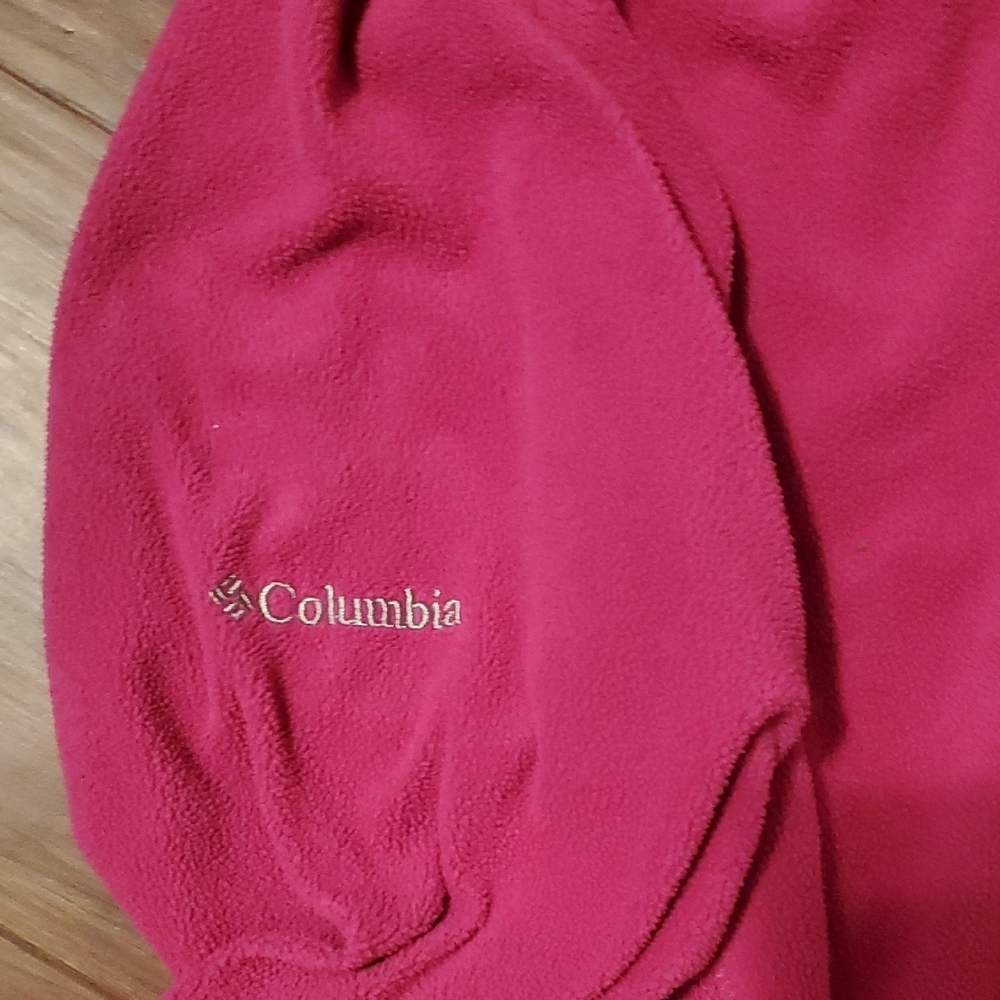Columbia Women's Pink Cowl Neck Quarter Zip Sweater - Picture 5 of 7